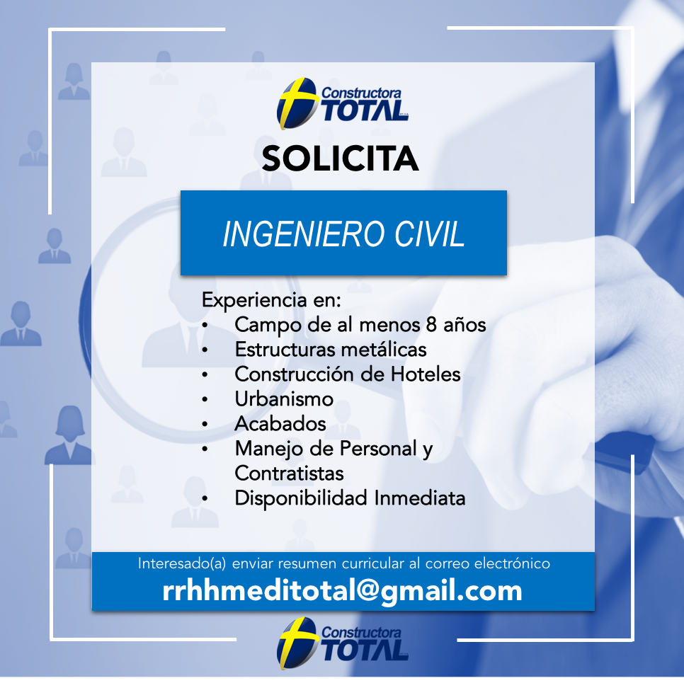 ConstructoraT's tweet photo. Estamos en la búsqueda de talento humano 👇🏼 https://t.co/UenWWi2rYe