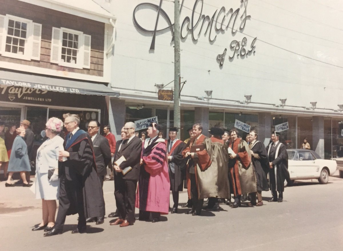 UPEILibrary's tweet photo. 1st Convocation @UPEI (1970). Congrats, Class of 2017! Library open 9am-6pm May 13 (w/ Archives' display re: convocations' past) #tbt https://t.co/9E69hBAQ5X