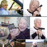 お婆ちゃんが銃を構えてるだけなのにw『gun grandma』の検索結果がたまらないw