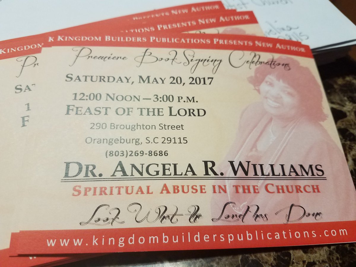 angwilliams52's tweet photo. You are invited: Book Signing next weekend. https://t.co/b9wd68RU3N