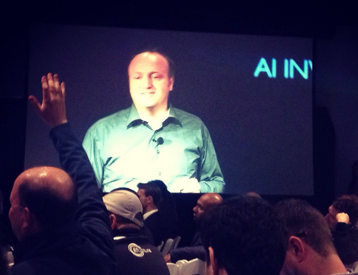 martakristi's tweet image. #AAI2017 @nicolaiwadstrom speaking about #AI Investment Trends and why the world&apos;s first trillionaire will be in AI! #bootstraplabs