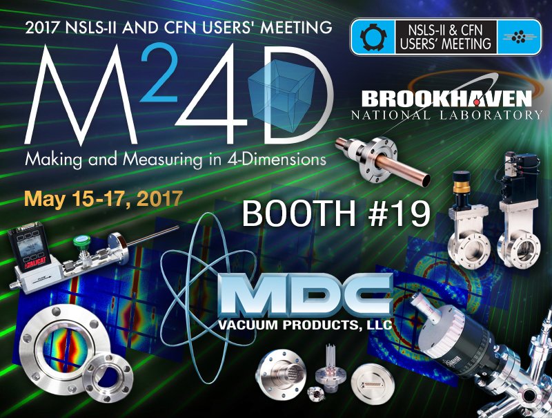 MDCPrecision's tweet photo. See MDC at the 2017 NSLS-II & #CFN Meeting at Brookhaven National Lab! #MDCVacuum #BNL @BrookhavenLab #CFN #NSLS2 #synchrotron #physics π https://t.co/wOtKVcyCOt