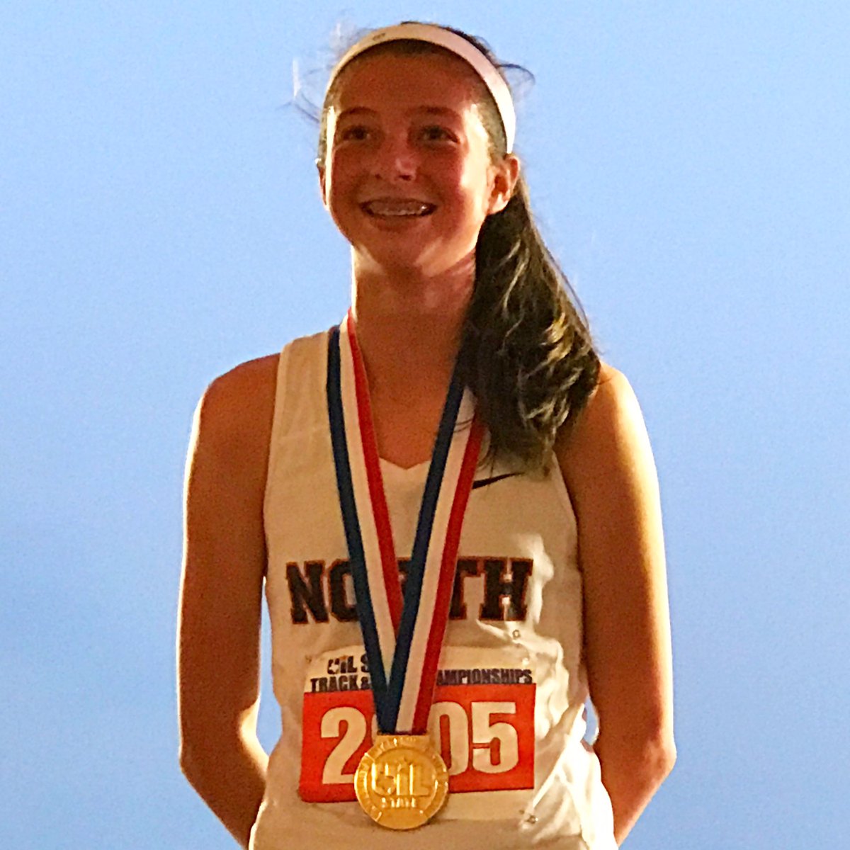 uiltexas's tweet image. Congrats to London Culbreath of @McKinneyNorthHS on her new #UILState 3200-meter run STATE record with a time of 10:13.68!