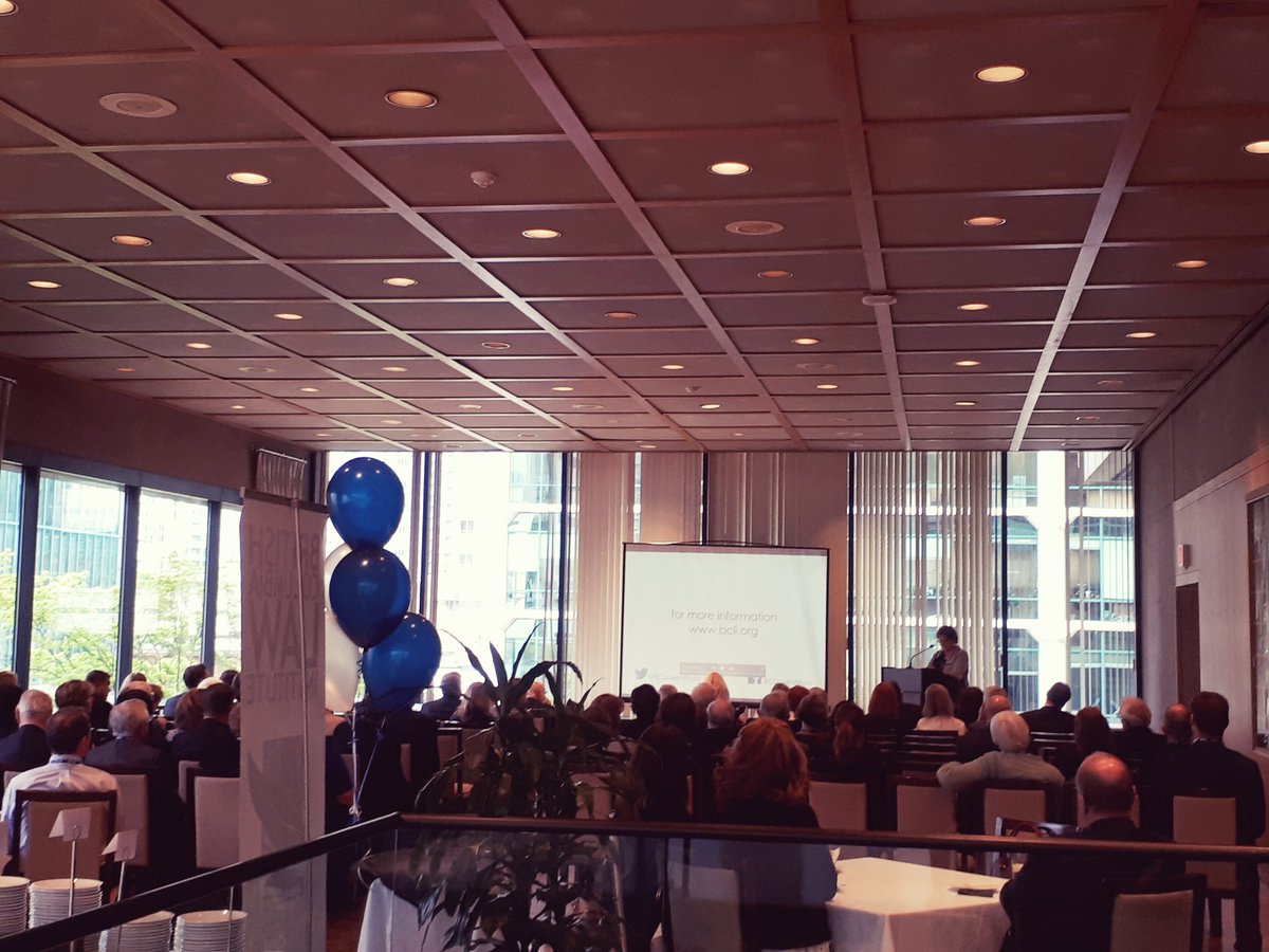 BCLawInstitute's tweet photo. Jay Chalke Q.C., BC Ombudspersonis is on. We're so grateful to see so many friendly faces here tonight, honoured by yr compliments #BCLI20 https://t.co/j9sTwKGhKw