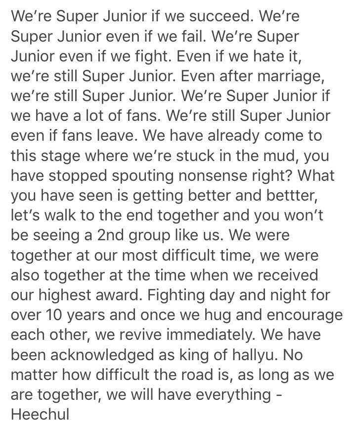 MichHiiELF's tweet photo. Super Junior exists and will stay no matter what. Reminder for us all as ELF.
I vote for #dafbama2017_SuperJunior @dafentcom https://t.co/SLDo7VeVhf