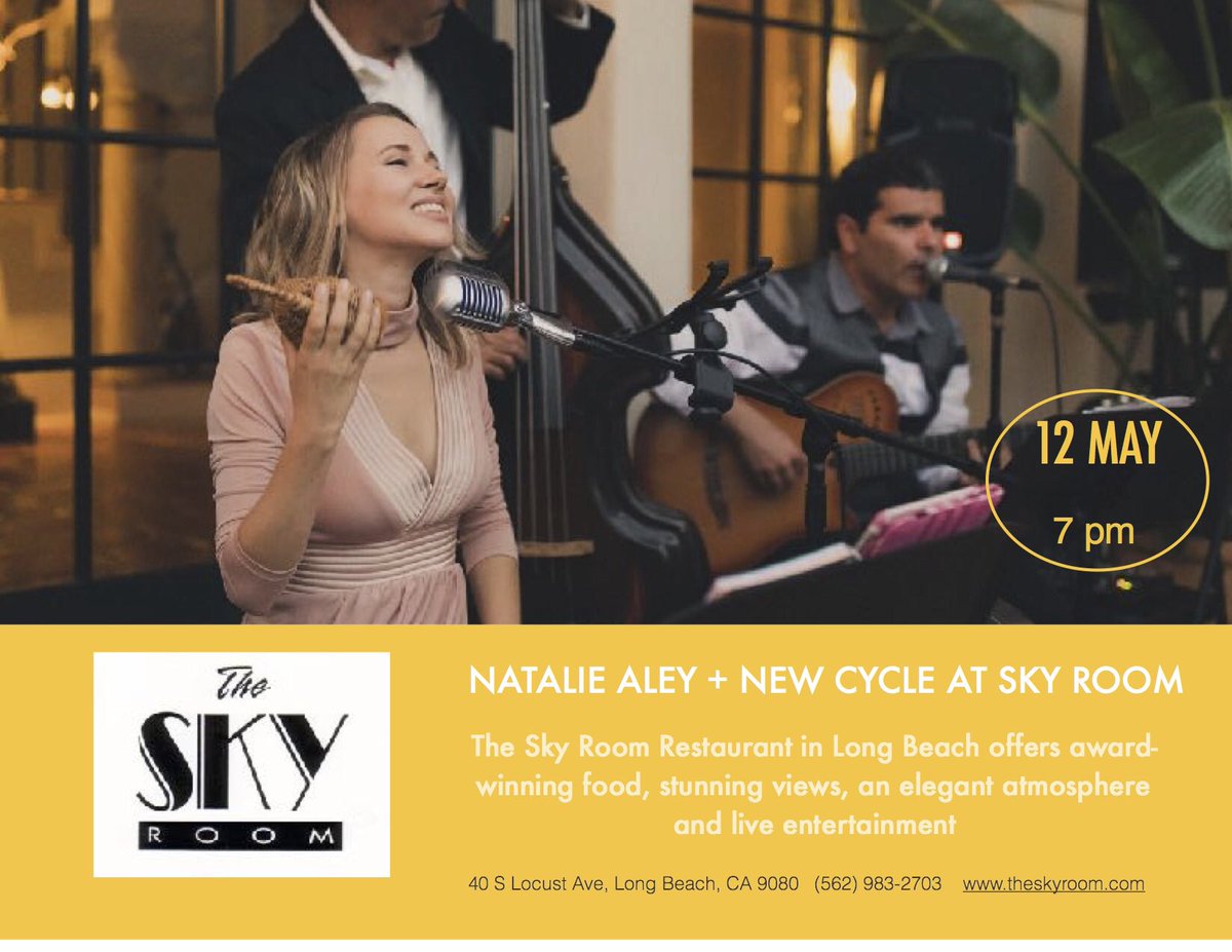 Natalie_Aley's tweet photo. Playing tomorrow at @TheSkyRoomLB in #longbeach join us for #livemusic #lounge starting at 7 pm :) https://t.co/ihD37E84k4