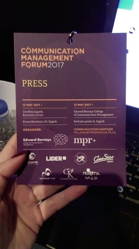 MilleniumPR's tweet photo. Ponosni što smo dio ove priče! #CommForum2017 #MPRplus https://t.co/hdEiui5wlX