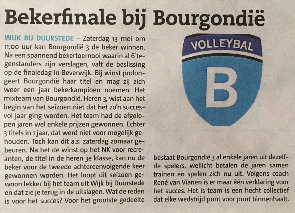 SVBourgondie's tweet photo. Spannende dag morgen....gaan we de beker meenemen naar huis? #trots #wijkbijduurstede  #nevobo #bourgondie #taart #champagne #volleybal https://t.co/D78AkJjBQp