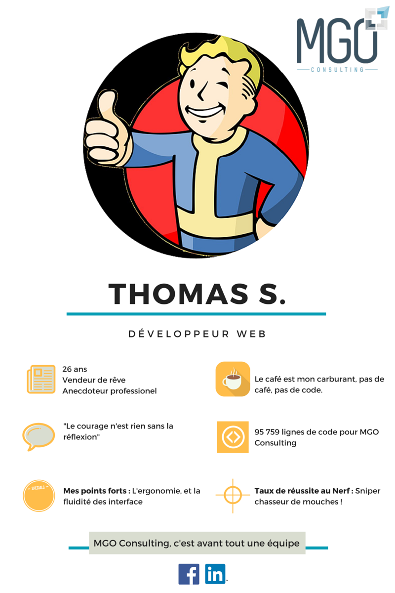 MgoConsulting's tweet photo. On vous présente Thomas, spécialiste des interfaces, il fait en sorte que vous puissiez naviguer facilement sur votre logiciel ! https://t.co/mT1qyL5OxA