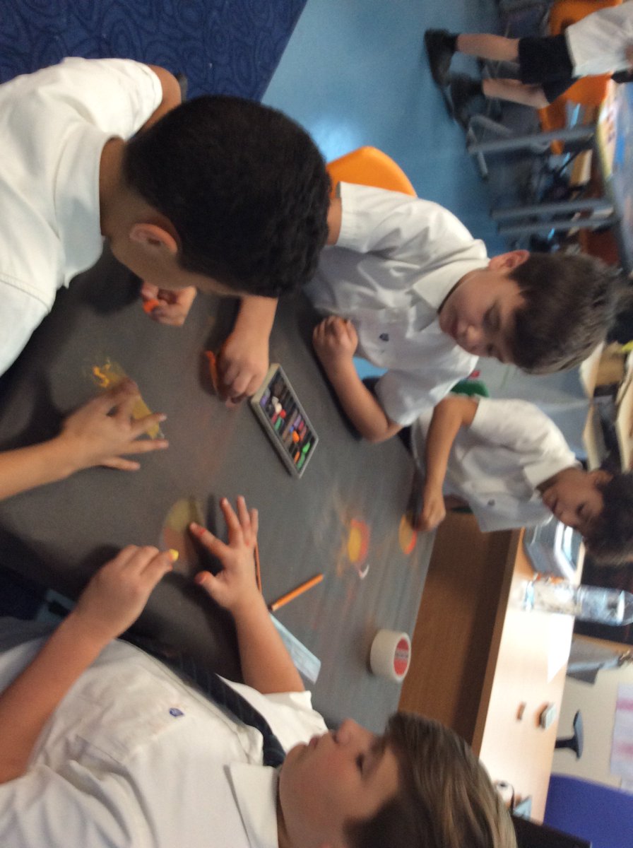WSO_Year4's tweet photo. 4N and 4Bteam up to create space art during Steam Week. https://t.co/1QGhZWvFyN