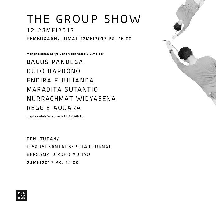 platform3_bdg's tweet photo. Hari ini pk.16.00!
The Group Show
12-23 Mei 2017
Gratis/untuk umum! https://t.co/DaskfpVdrj