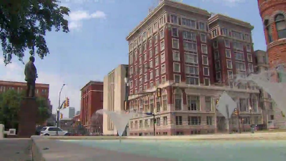 wfaa's tweet photo. History preserved as internal demolition nears for Dallas County Records building https://t.co/m6o9AN9E1r https://t.co/f0uOf8f58G