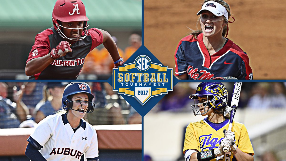 SECNetwork's tweet photo. The SEC Tournament Semifinals are set.

@AlabamaSB vs @OleMissSoftball 

@AuburnSoftball vs @LSUsoftball https://t.co/qH0lYrCYKm