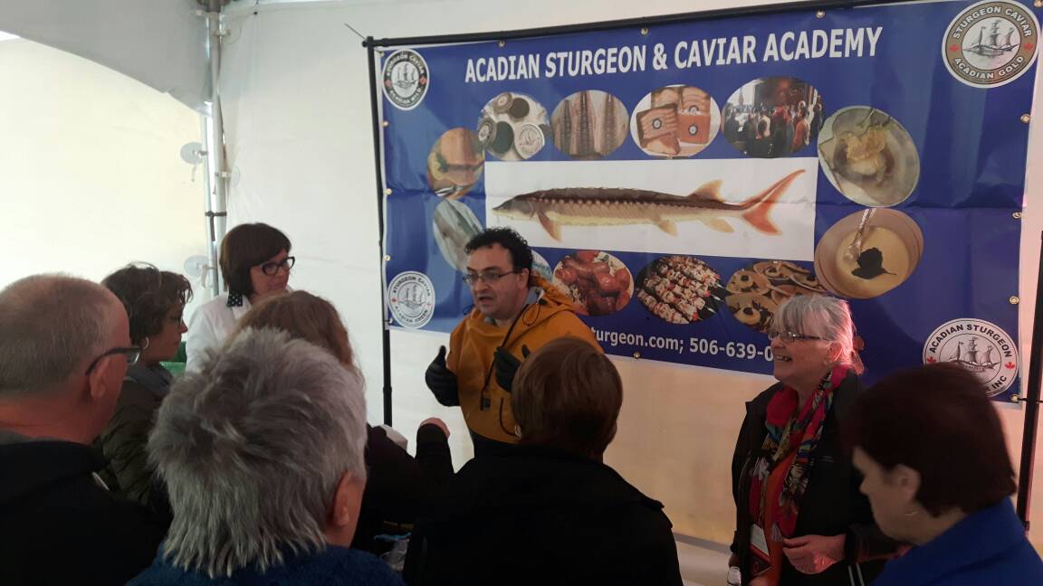 kingofcaviar's tweet photo. #AcadianSturgeonAcademy at the opening night of the @SlowFoodCanada @SlowFoodAcadie in #moncton #newbrunswick #slowfish #fasteducation https://t.co/kKO6BIPKJd