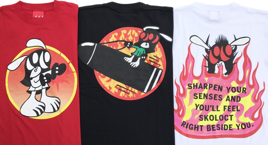 skoloctstore's tweet photo. 新商品のSKO PUNCH TSHIRT、SKO BOMB2 TSHIRT、SKO STORY TSHIRTがSKOLOCT STOREとSKOLOCT ONLINE STOREに入荷いたしました。
ぜひお早めにご覧ください！
https://t.co/ITrPUbGBJW https://t.co/ESVuvYrZbr