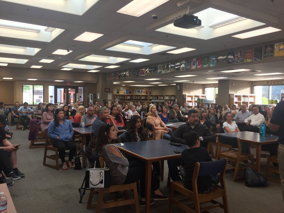 Smalley_Jen's tweet photo. SJHHS Private School &amp; SOC Parent night. We are so excited to welcome all of our new Stallion families! @OfficialSJHHS @CapoUnified https://t.co/Lrwajz2EHL