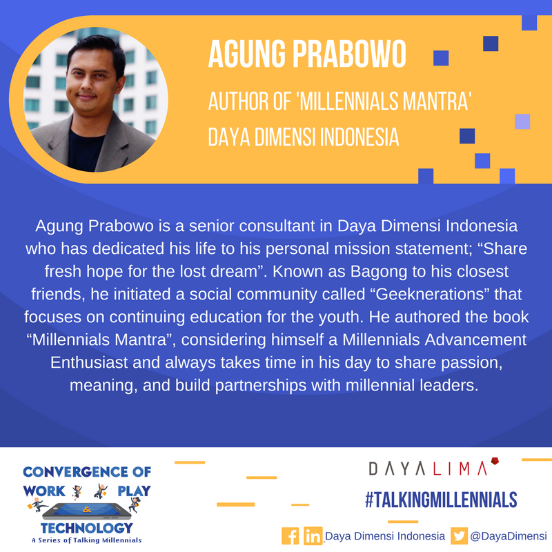 DayaDimensi's tweet photo. Fascinated by the young generation? Agung Prabowo will answer all your questions in this year’s #TalkingMillennials
https://t.co/jB4Yz7g2Ck https://t.co/UwF8pHrDSt