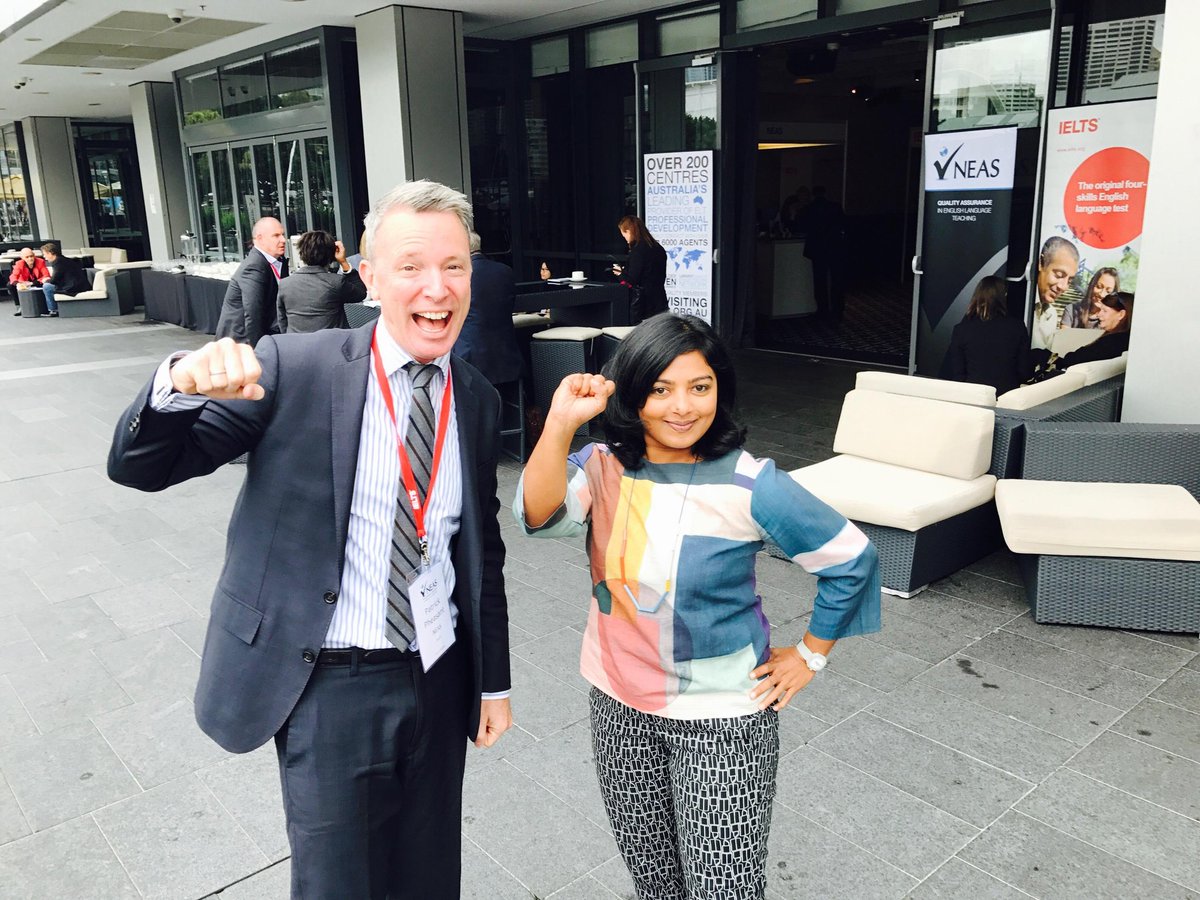 aparnajacob's tweet photo. At #NEAS2017 with @PheasantPatrick Go international education! https://t.co/NaZZ5vbXWT