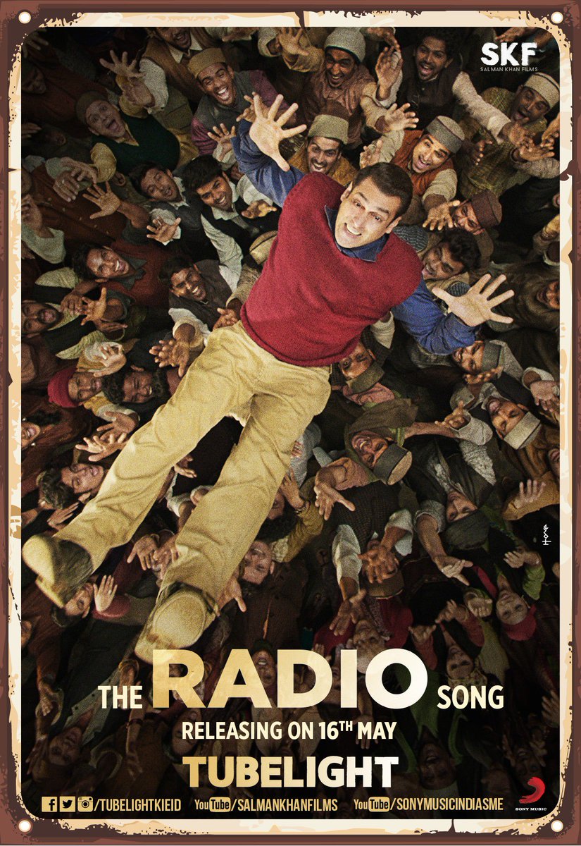 ajwjnj's tweet photo. #tubelightfirstsong
The "RADIO" song releasing on 16th may #tublight
#TubelightKiEid ab bejega.....only the Radio Song @BeingSalmanKhan ๐๐โค https://t.co/HFU49chuPr
