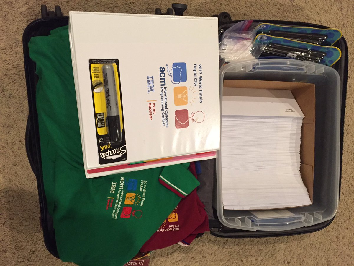 DonahooLisa's tweet photo. #QuestBring #ICPC2017 Almost time to travel! https://t.co/DshXzJPJc2