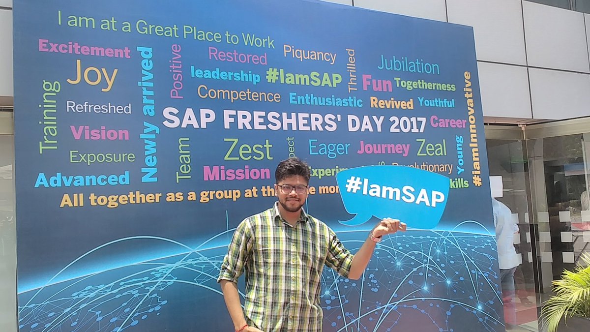 AjinkyaDande's tweet photo. #SAPFreshersDay #IamSAP https://t.co/PJxyuU05sr