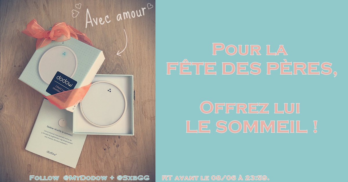 SxbGG's tweet image. Un #Dodow💤 à GAGNER pour la #FeteDesPeres 🎁
RT+Follow

BONUS Doublez vos chances sur Insta⬇️ #FeteDesMeres #concours
instagram.com/p/BTnq0LDBjYu/…