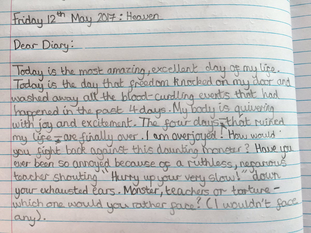 diary entry