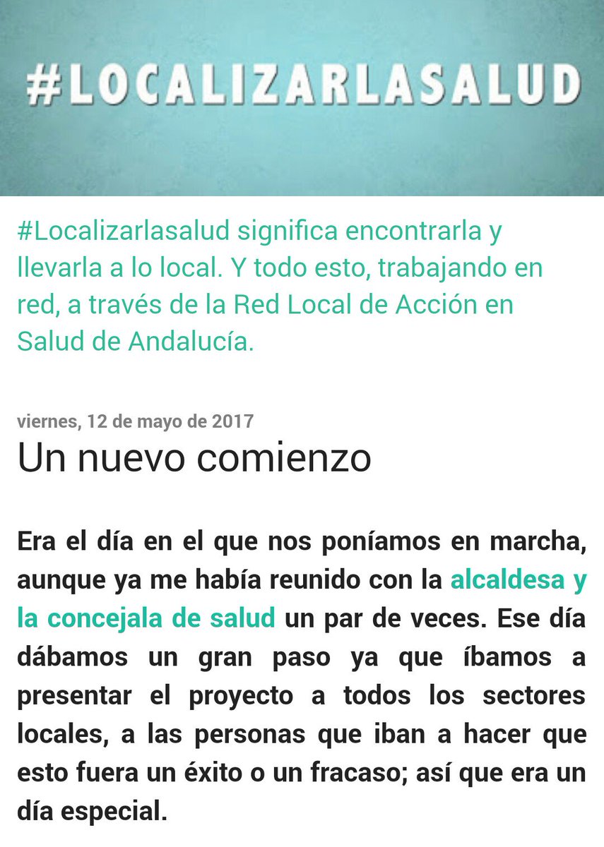 Ese día nos poníamos en marcha, el taller inicial podía ser un éxito o un fracaso. Nuevo post #localizarlasalud localizarlasalud.blogspot.com.es/2017/05/un-nue…