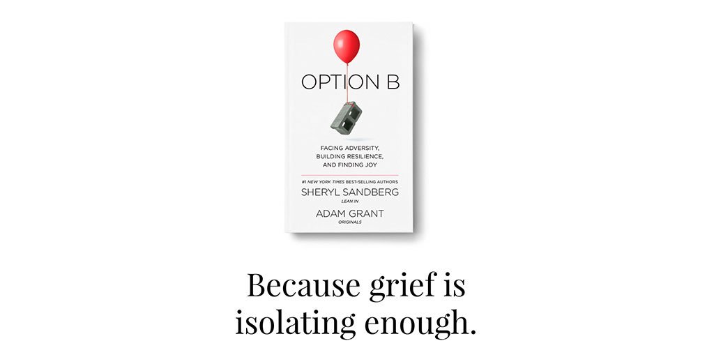 MumsnetBooks's tweet photo. Follow&amp;RT to #win 1 of 3 copies of #OptionB - the powerful new book on resilience by Sheryl Sandberg &amp; Adam Grant #freebiefriday. Ends 19-5 https://t.co/XAny19hxJQ
