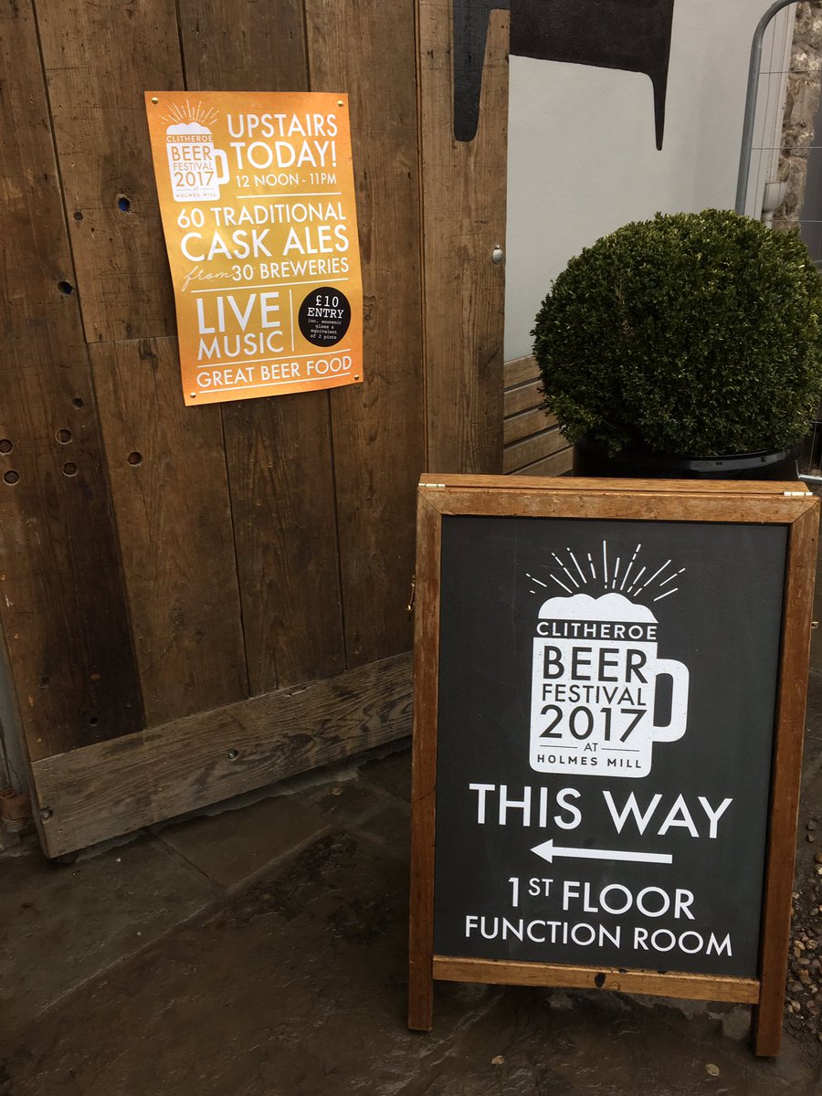 The doors are now open! Come on down to <a href="/HolmesMill/">Holmes Mill</a> today for the #Clitheroe #beerfestival