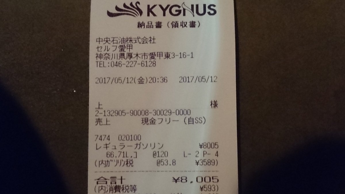 かわたく Pa Twitter I M At キグナス愛甲ss In 厚木市 神奈川県 T Co Scxhwfwsre レギュラー1円 L O 満タン給油 ガソリン価格が下落しているのは 毎年のことながらg W が終わりガソリン需要が減るからかな 中央石油の会員カード使えず T かわたく Pa Twitter I M At キグナス愛甲ss In 厚木市 神奈川県 T Co Scxhwfwsre レギュラー1円 L O 満タン給油 ガソリン価格が下落しているのは 毎年のことながらg W が終わりガソリン需要が減るからかな 中央石油の会員カード使えず T