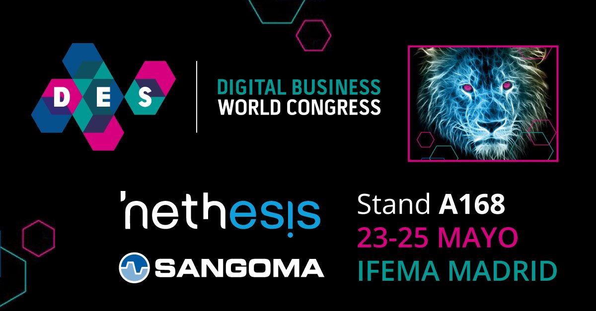Sangoma's tweet photo. Join #Sangoma at @DES_show 2017 in Madrid, Spain May 23-25 &amp; discover the latest developments in #telecom https://t.co/CWQZCgIz0I #DES2017 https://t.co/kWZ7Z1XnUT