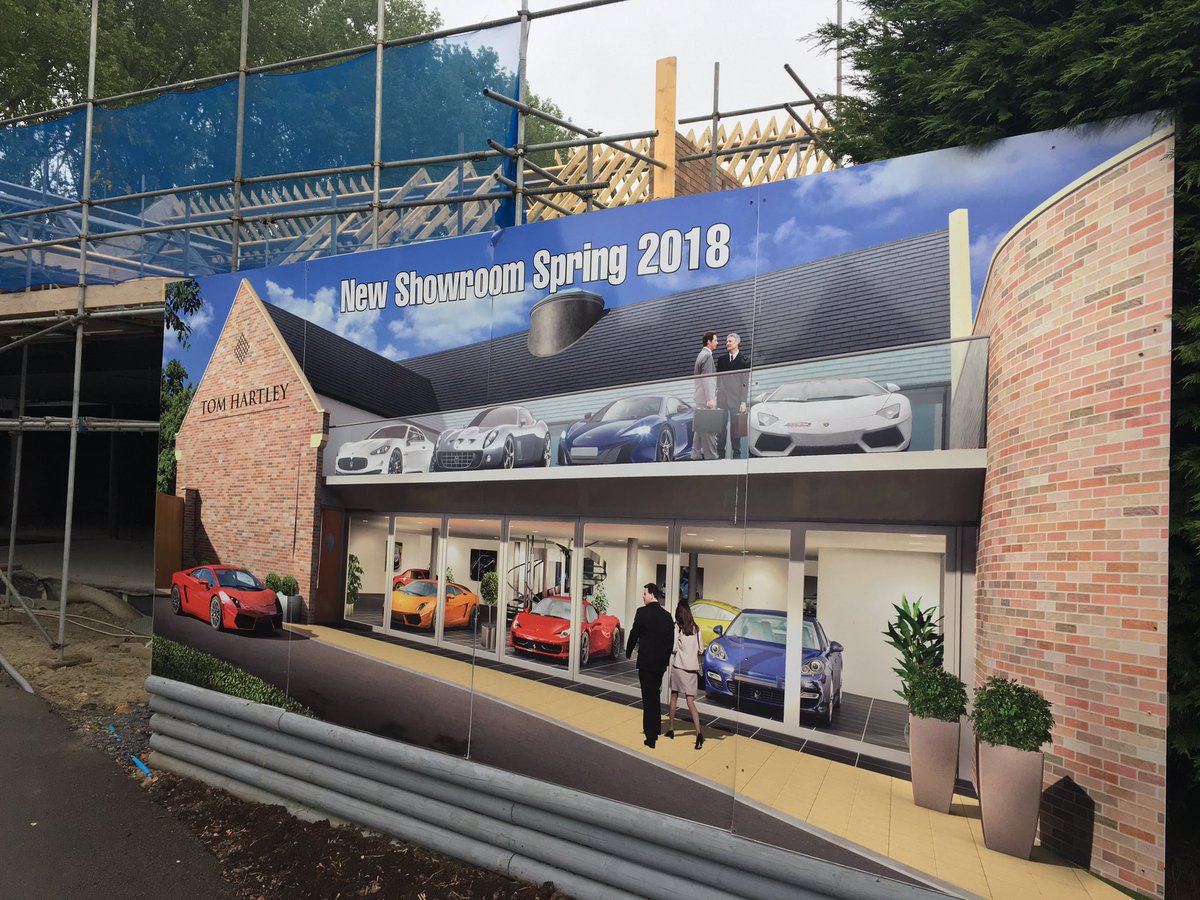 Our new car showroom for <a href="/tomhartleycars/">Tom Hartley</a> is starting to come together nicely.