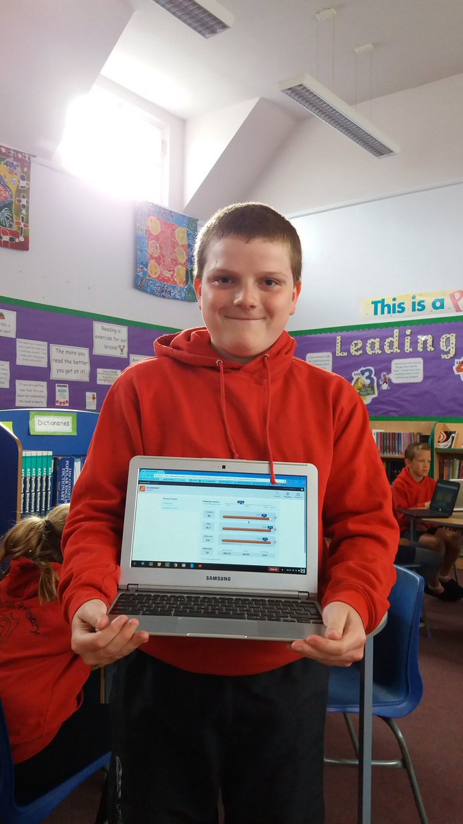 Woo hoo! First reading target of this term! He's on his way to the summer party.