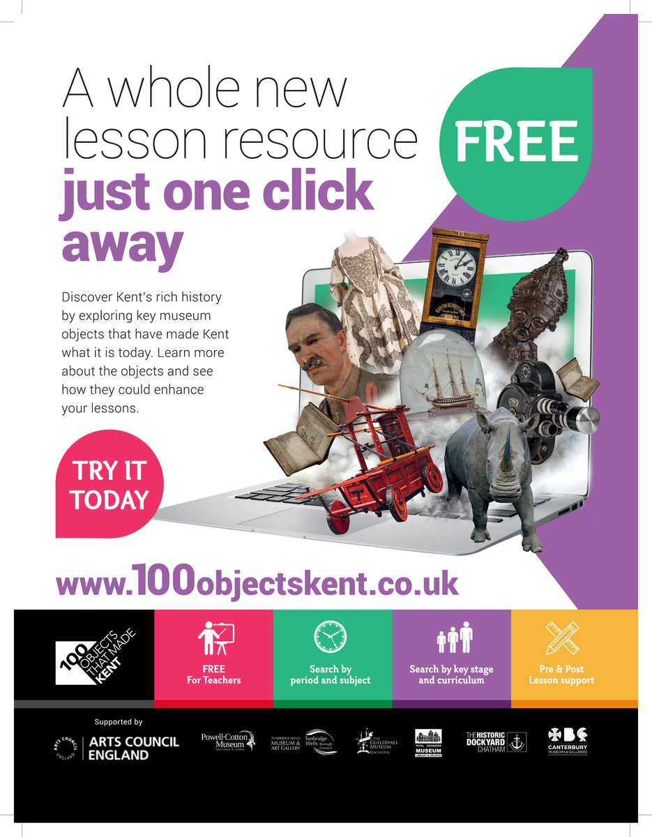 CMuseums's tweet photo. Launching today #100ObjectsKent https://t.co/Q6BrCK8vhU #Kent #history #discover https://t.co/folFelbxoS