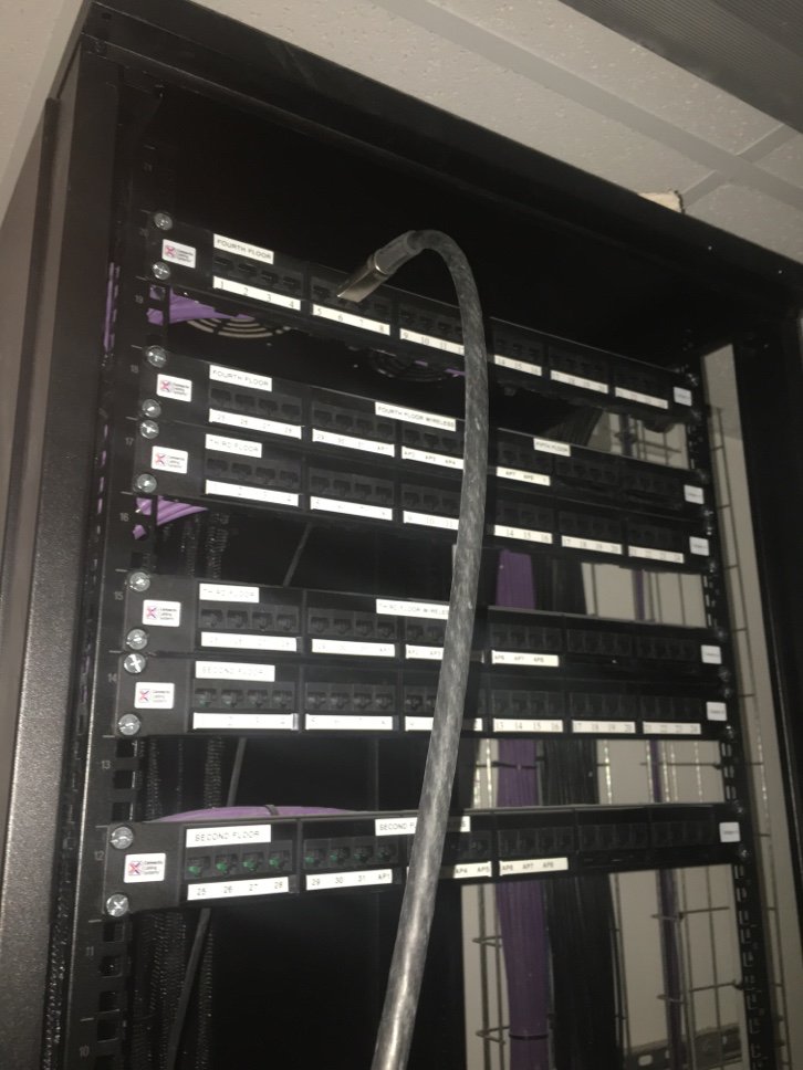 Images of our Apprentice Engineer completing technical diagnostics, fault finding, and also testing of ICT equipment sections.