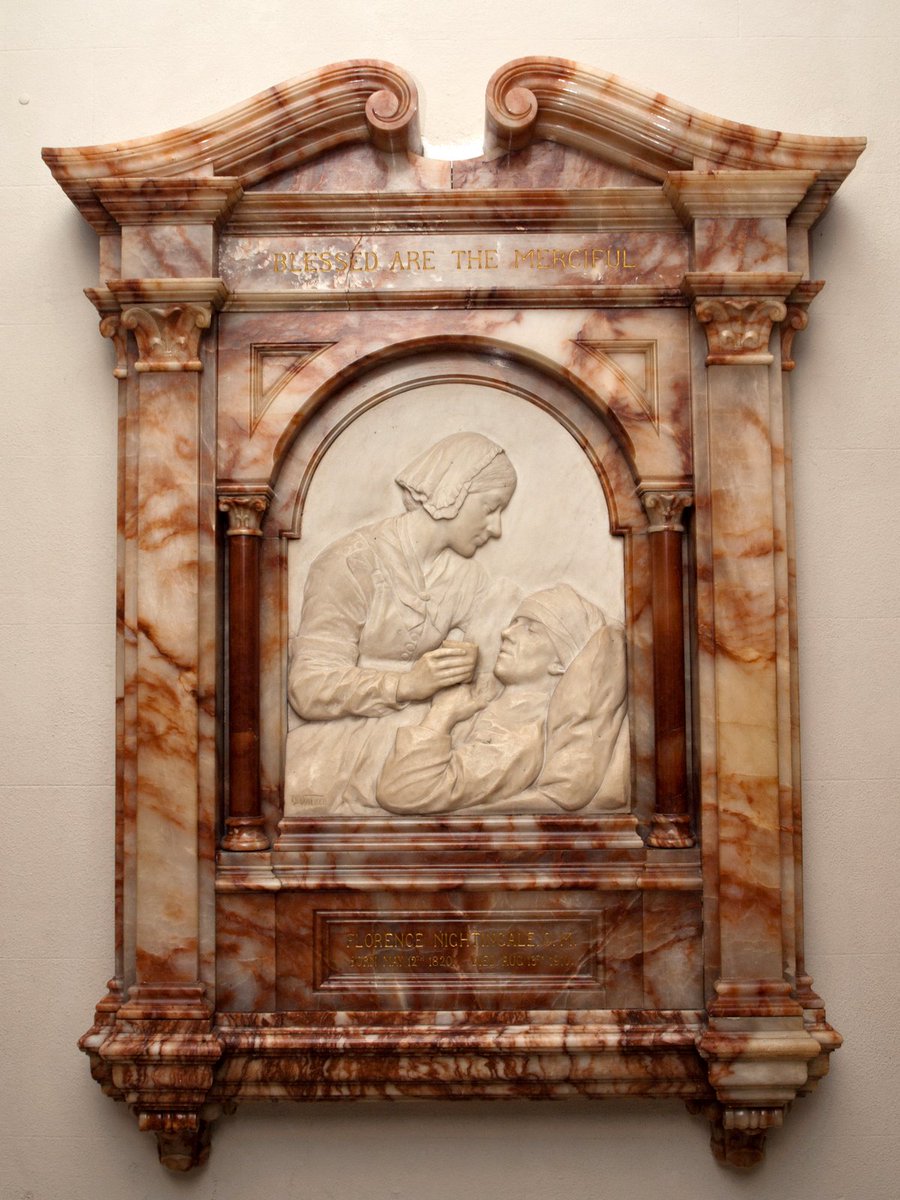 StPaulsLondon's tweet image. 'Blessed are the merciful'. #OnThisDay 1820, Florence Nightingale was born. Her memorial stands in St Paul's crypt. 
#InternationalNursesDay