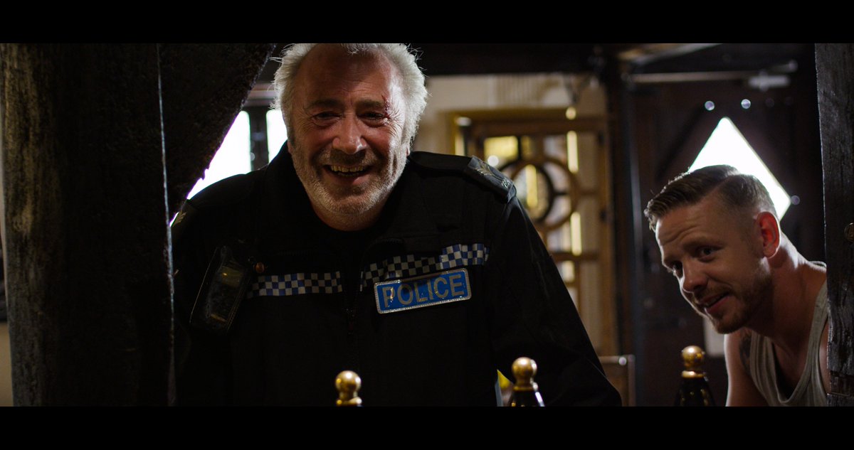 Today I'm editing our #IOTNQD pub scene with <a href="/FrankJakeman/">Frank Jakeman</a> <a href="/nealward/">Neal Ward</a> &amp; <a href="/JoeRiley90/">Joe Riley</a> below is an outtake still... Never a dull moment on set.