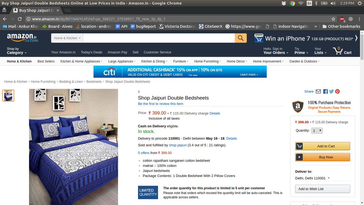 ankur_khandlwal's tweet image. @amazonIN sab golmaal hai. #pricedifference for #sameProduct #GiveawayPrimeMembership #WrongDeliveryCharge