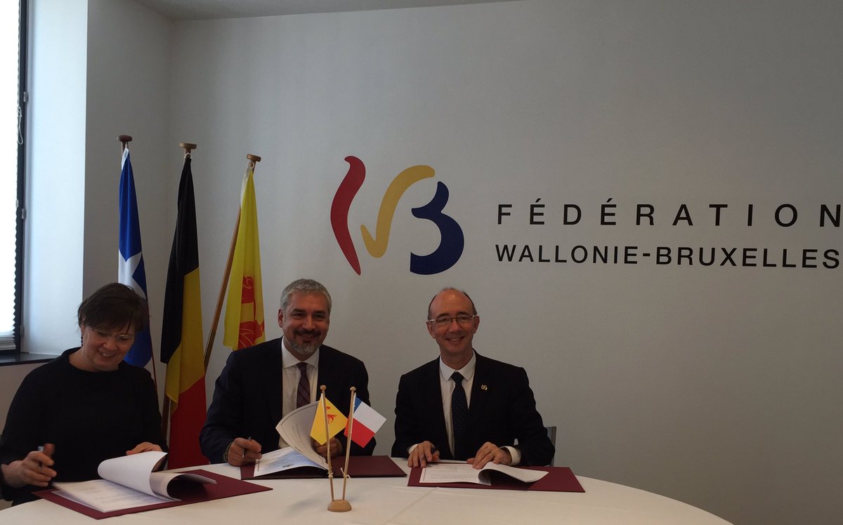 Signature accord de coproduct° cinématographique #FWB #Chili @AldaGreoli <a href="/ErnestoOttoneR/">Ernesto Ottone R.</a> opportunités artistiques, culturl. &amp; éco !