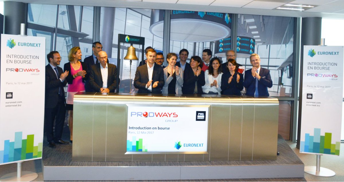 euronext's tweet photo. Successful @Prodways #IPO @Euronext_Paris today! Highest participation of retail investors since the creation of #EnterNext w/ €51 mn raised https://t.co/9xoj6l7LzU