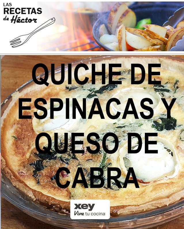 xey_es's tweet photo. Nuestro cocinero Héctor nos muestra hoy cómo cocinar un delicioso quiche de espinacas y queso de cabra
https://t.co/ddmOwBAEyU https://t.co/gjOmnSyxkL