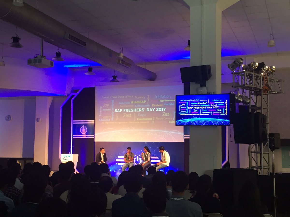 stephchi123's tweet photo. Inspired: stories of ambition and innovation from @saplabsindia Early Talents #SAPFreshersDay https://t.co/jmMuw30Unr