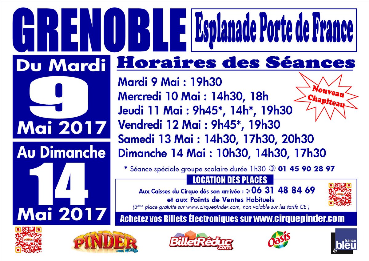Nos séances jusqu'à dimanche, à vous de choisir! cirquepinder.com/reservation/gr…: #spectacle #CirquePinder #clown #animaux #sortieenfamille #féérie