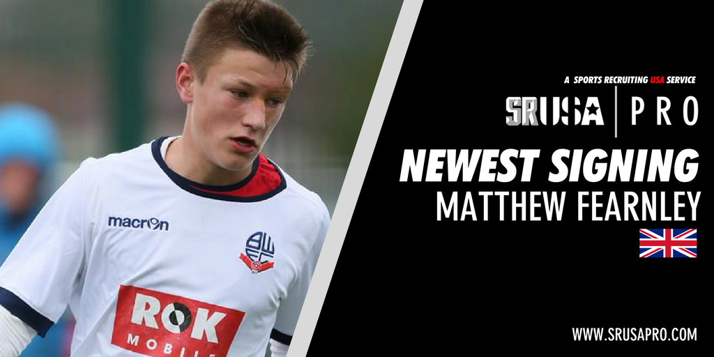 NEW SIGNING | We'd like to welcome on Bolton Wanderers Scholar and u23 player, Matty Fearnley, on board. #USA