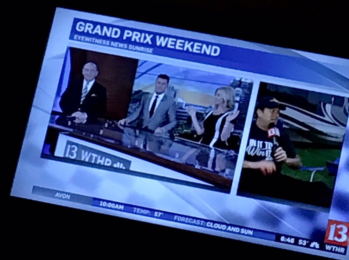 AnneMarieWTHR's tweet photo. Wow early wake up call for @calabro13sports in his @CampingWorld #Camp13 RV @IMS #IndyGrandPrix #thatsbetterthanglamping 🏁 https://t.co/zkxcihHSIU