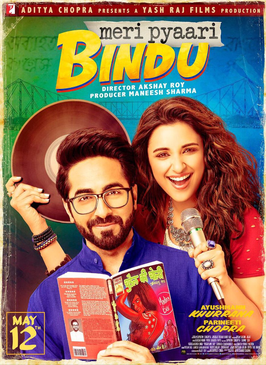 HemantSanganee's tweet photo. Just Loved @ParineetiChopra as @MeriPyaariBindu @yrf #ABornNatural #Sailingthrough with @ayushmannk #BublaRoy #SpotOn (3.5 Stars ***) #Enjoy https://t.co/IC9AdNhPP5