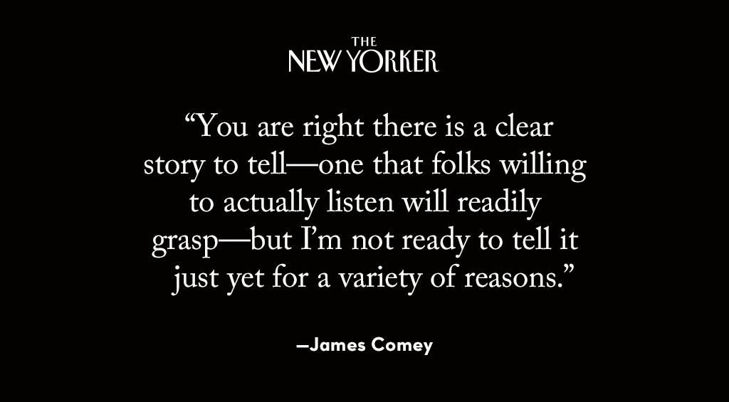 emjay1413's tweet photo. In January, @peterelkind e-mailed James Comey, who politely declined his request for... https://t.co/avtYWN40Kc by #suekhi via @c0nvey https://t.co/5c21Xf9e4n