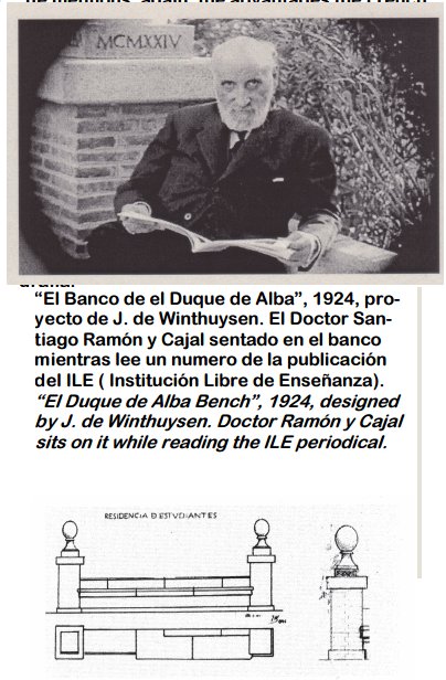 RotaryVelazPrad's tweet photo. Residencia de Estudiantes El banco del DuqueAlba reúne a dos grandes jardineros:Cajal leyendo el BILE y Javier de Winthuysen @InstitutoCajal https://t.co/HDSQhYAurf
