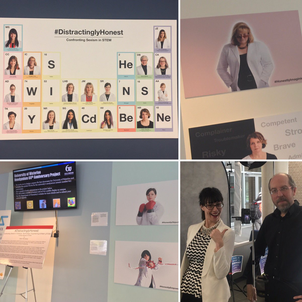 dawnbazely's tweet image. #DistractinglyHonest is @UWaterloo&apos;s #EQuALS2017 conf, @LaurierWinS @YorkUScience @SciXchangeRU @LassondeSchool! #womeninSTEM #heforshe